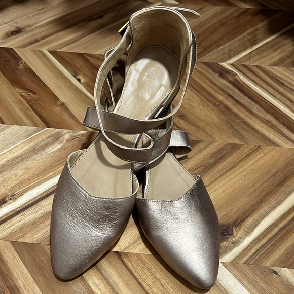 Poppy Barley Shoes - Poppy Barley The Strappy Sandal in Metallic Leather